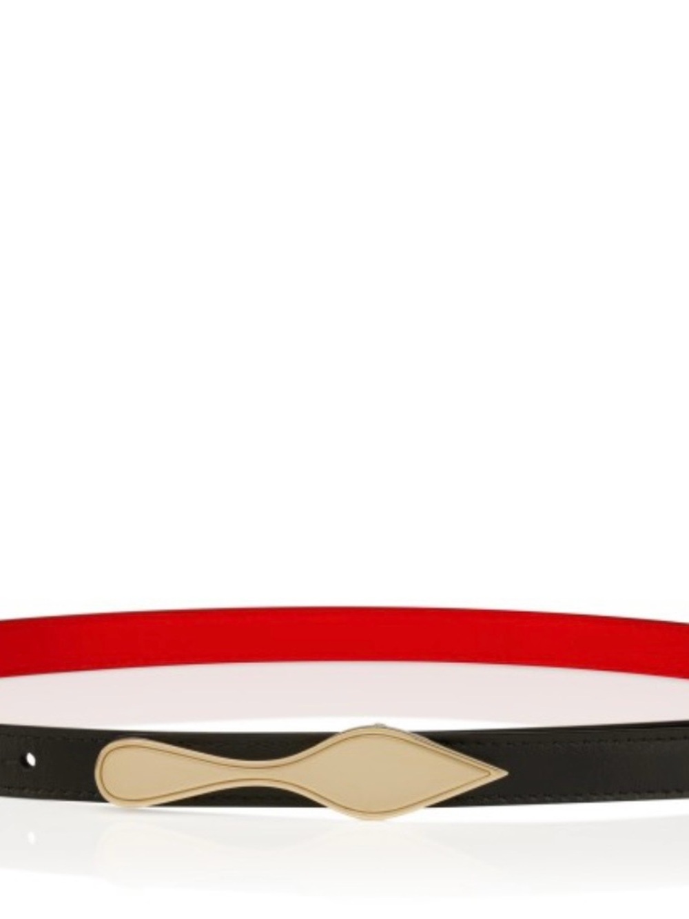 Christian Louboutin Bettina Belt - Smooth Calf Leather
Reversible Black OR Red - Picture 5 of 14